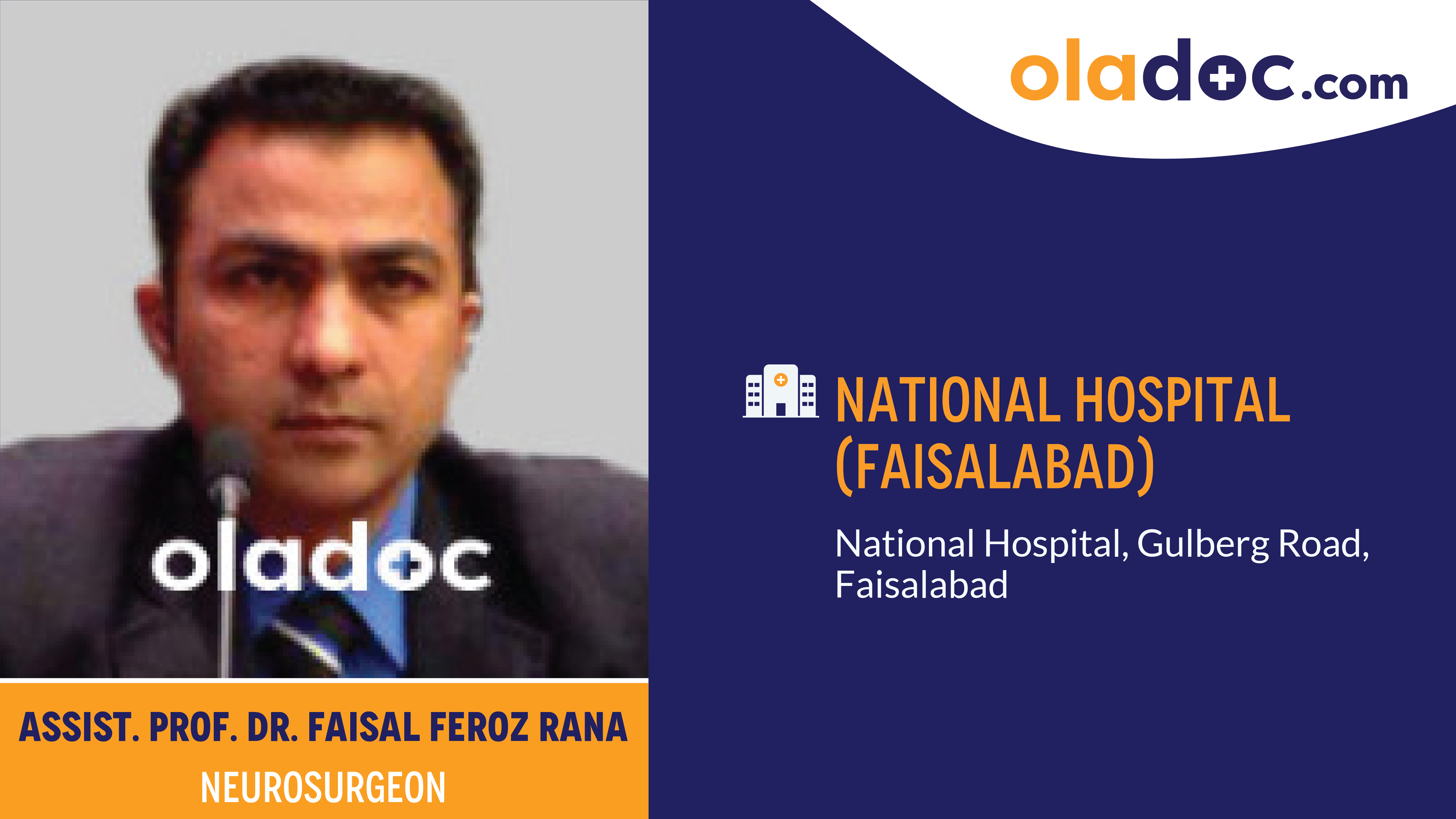 Practice locations of Dr.Faisal Feroz Rana